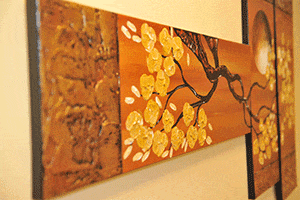 Soothing artwork in our hematology oncology clinic
