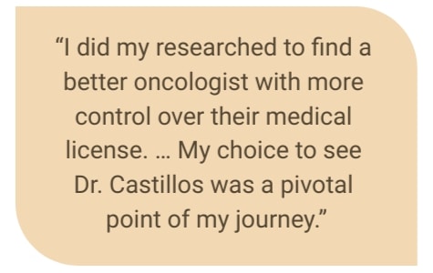Quote from Ed Evon about his cancer decisions